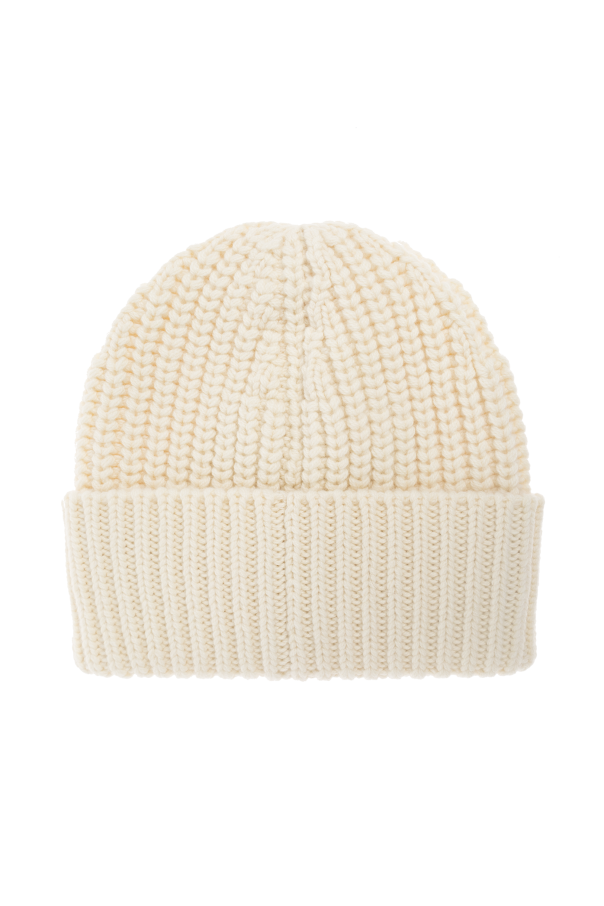 Moncler Wool beanie with logo patch