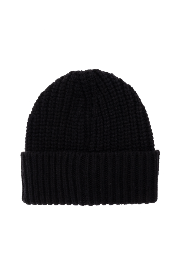Moncler Wool beanie with logo patch