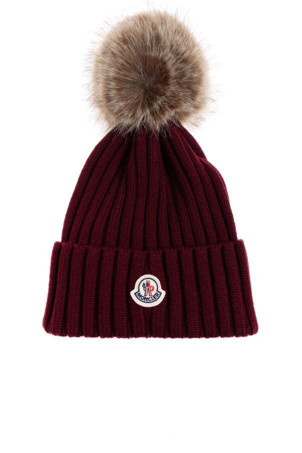 Beanie with pompom od Moncler