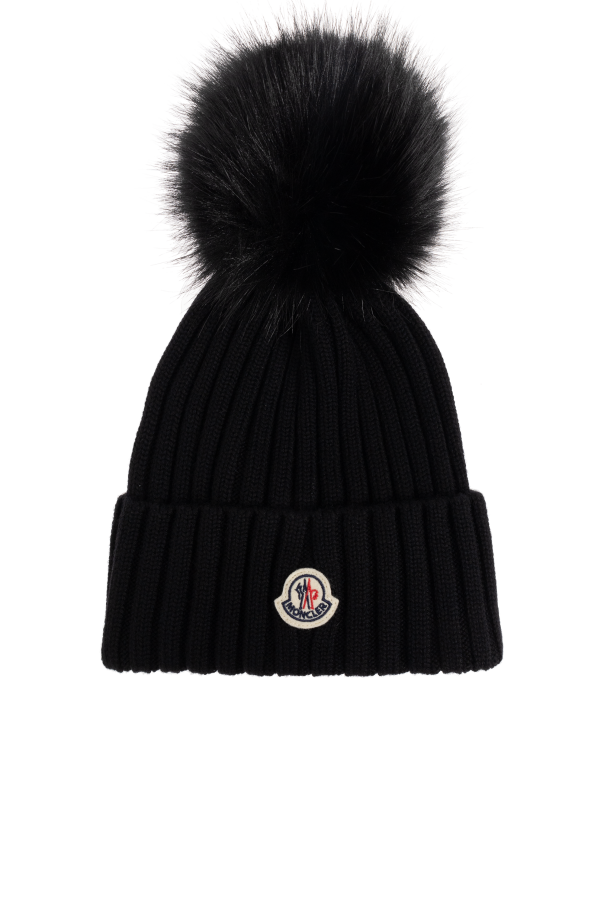 Beanie with pompom od Moncler