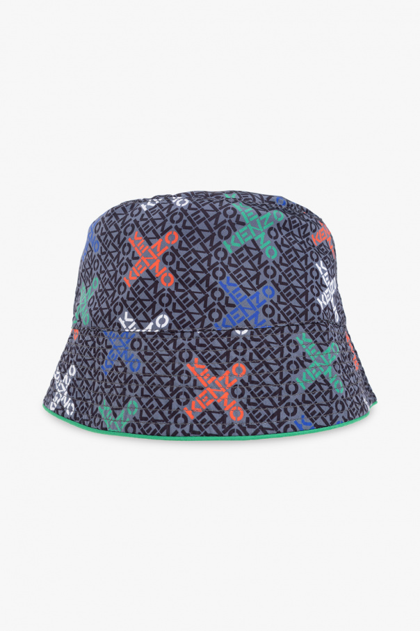 Kenzo Kids Bucket Here hat with monogram