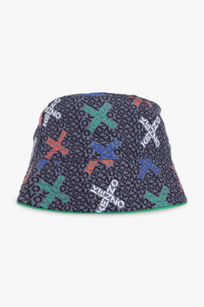 Kenzo Kids Bucket hat Blue with monogram