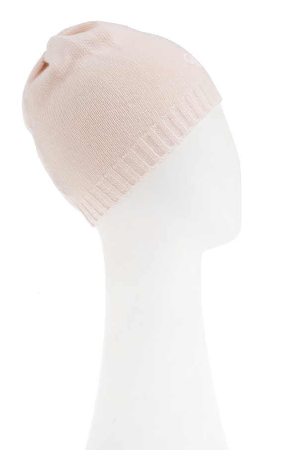 Moncler Enfant Wełniana czapka z wyszytym logo