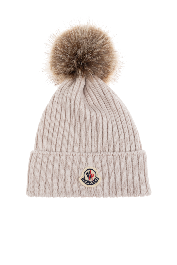 Beanie with pompom od Moncler Enfant