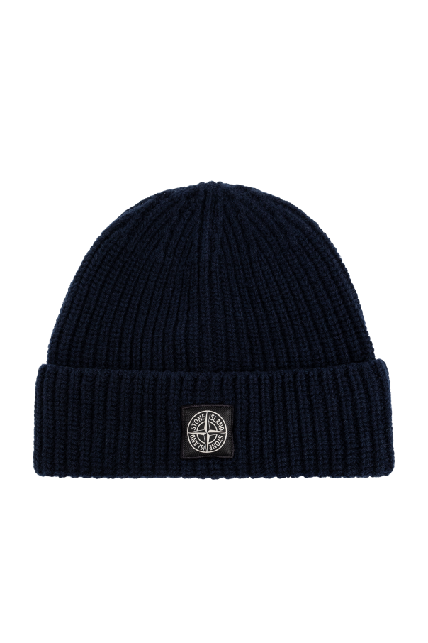 Wool beanie with logo patch od Stone Island