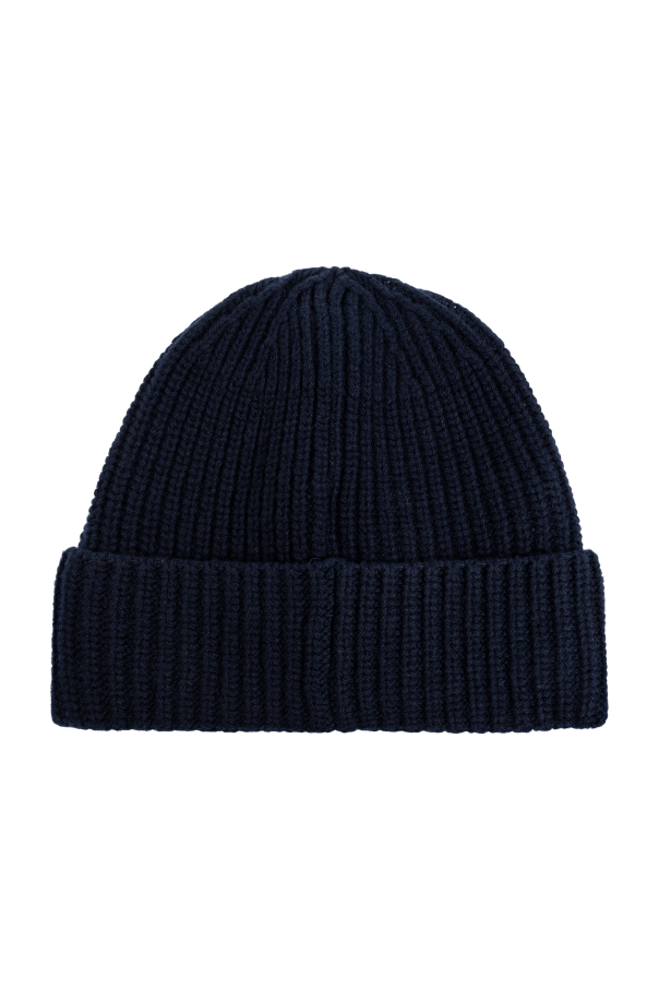 Stone Island Wollmütze mit Logo-Patch