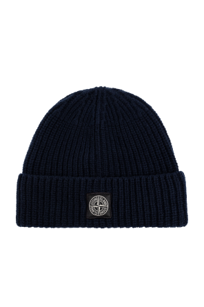 Gorro de lana con parche con logo