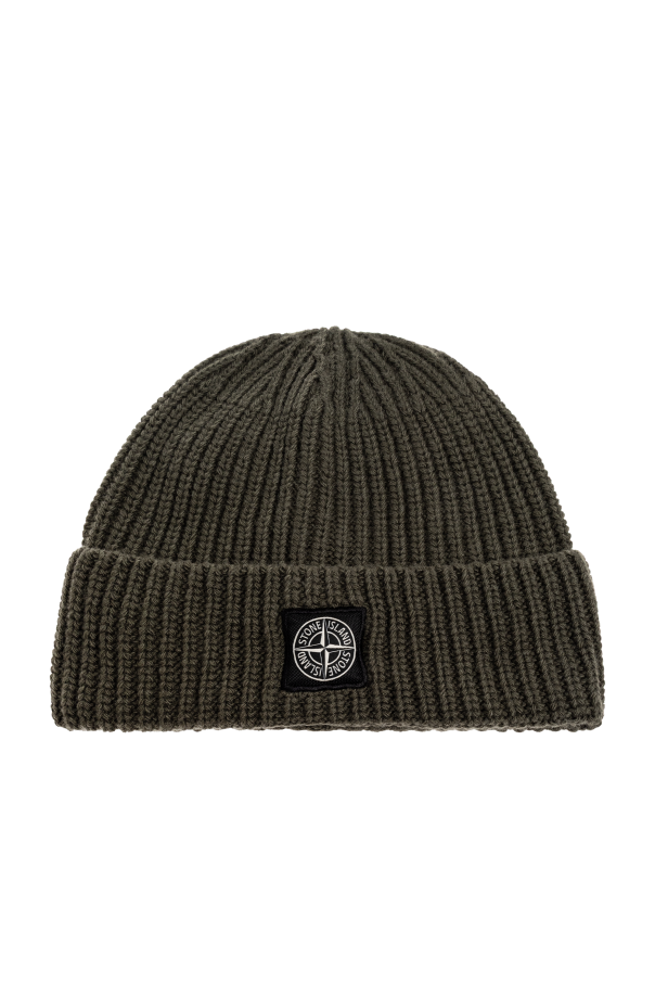 Wool beanie with logo patch od Stone Island