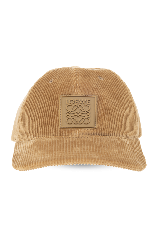 Loewe Sztruksowa czapka z logo
