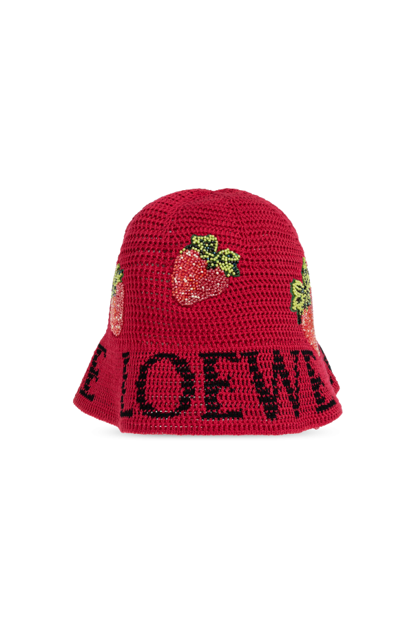 Hat with appliqués od Loewe
