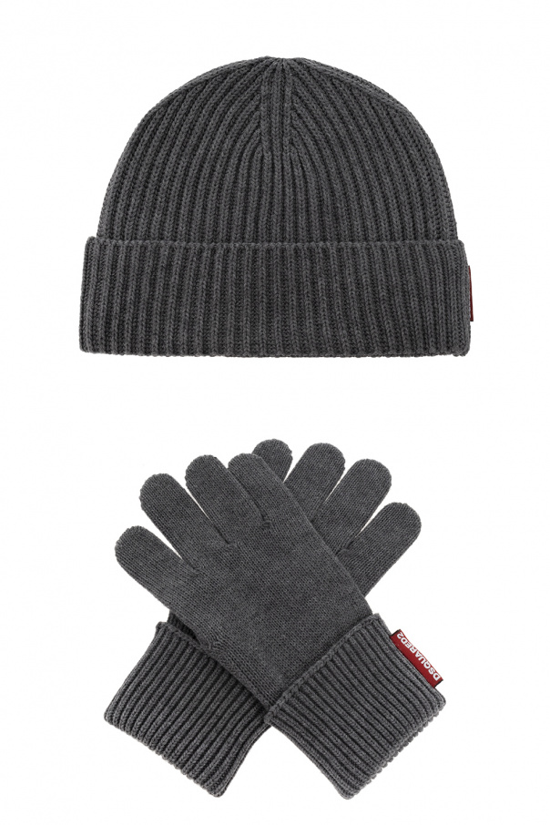 Dsquared2 Beanie and gloves set