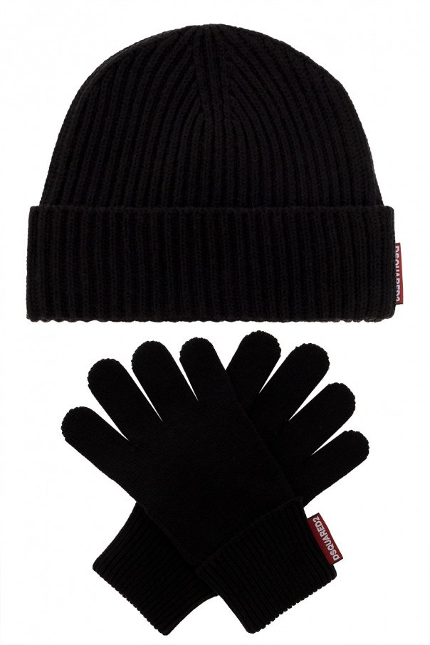 Dsquared2 Beanie and gloves set