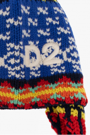Dsquared2 Wzorzysta czapka z logo