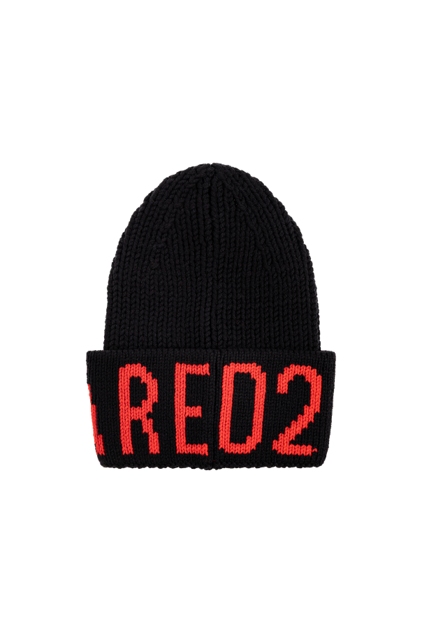Dsquared2 Wool beanie with logo