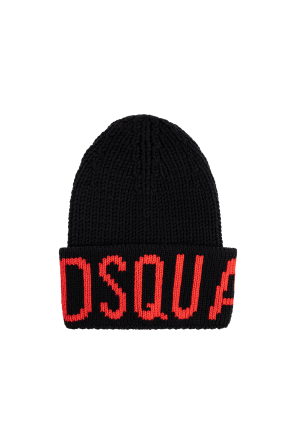 Wool beanie with logo