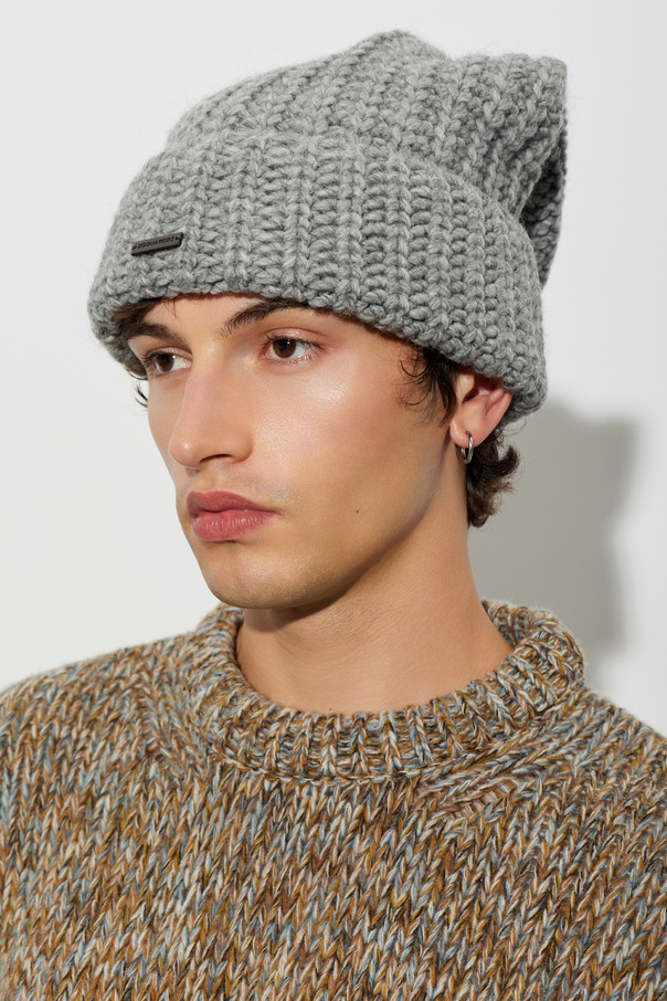 Dsquared2 Wool beanie with patch