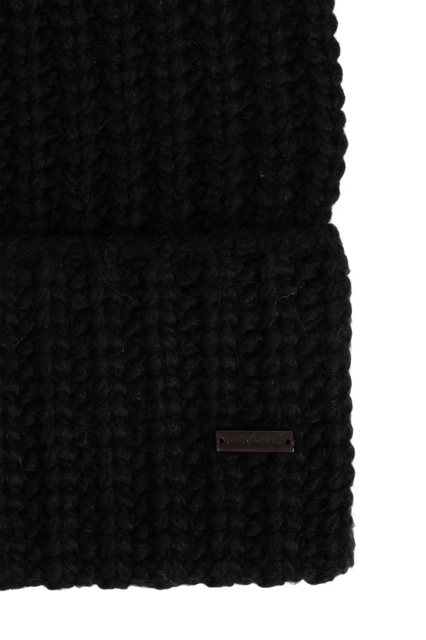 Dsquared2 Wool beanie with sewn-on logo