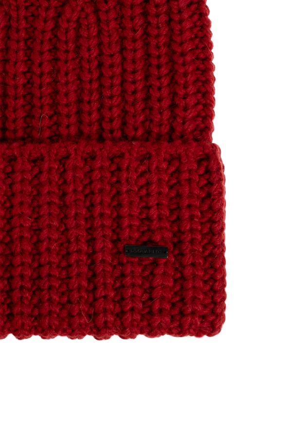 Dsquared2 Wool beanie with patch