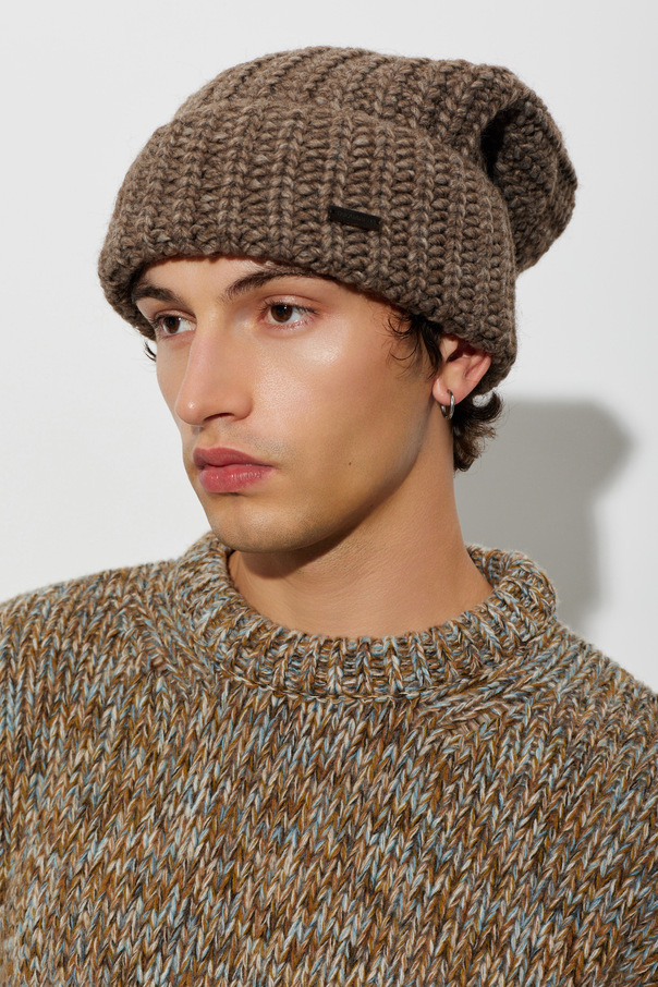 Dsquared2 Wool beanie with patch