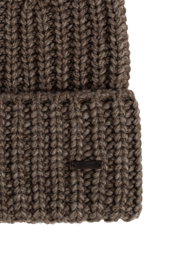 Dsquared2 Wool beanie with patch