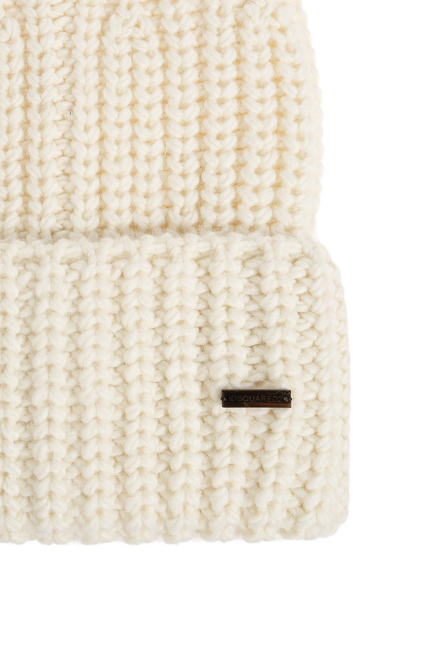 Dsquared2 Wool beanie with patch