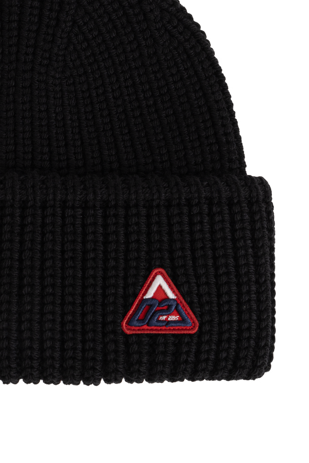 Dsquared2 Wool beanie with sewn-on logo