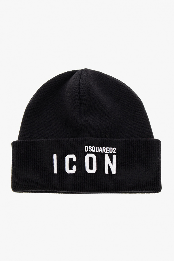 Dsquared2 Wool beanie with logo