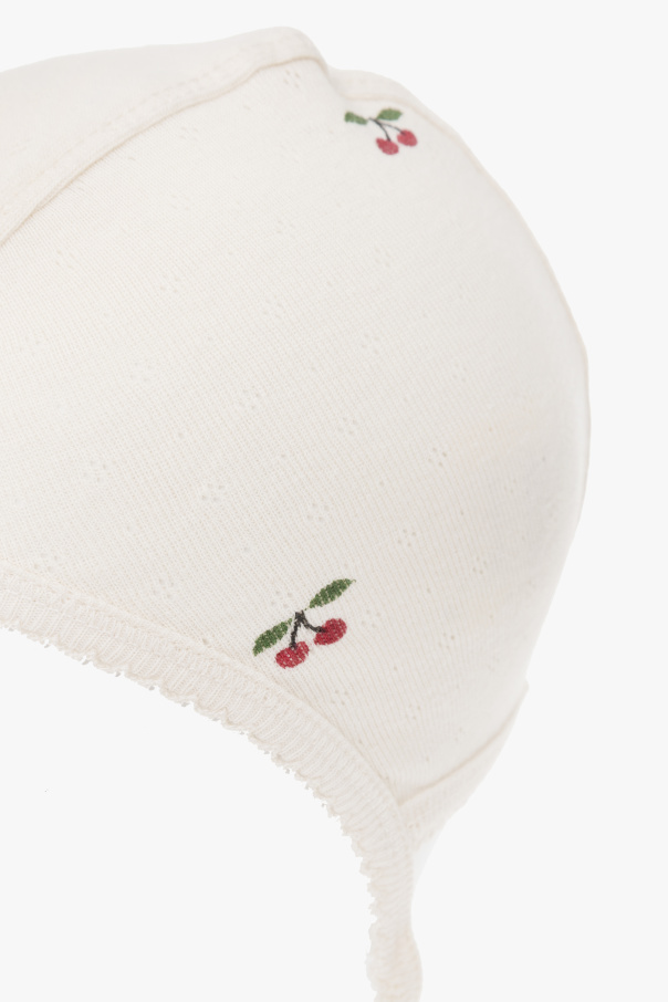 Konges Sløjd Baby hat with cherry motif