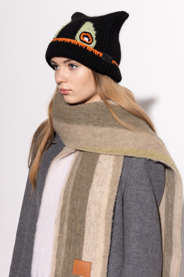 Loewe Gorro de lana con logo