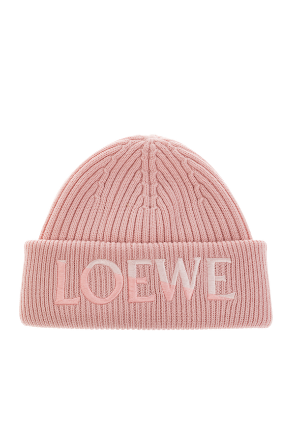 Wool Beanie with Embroidered Logo od Loewe