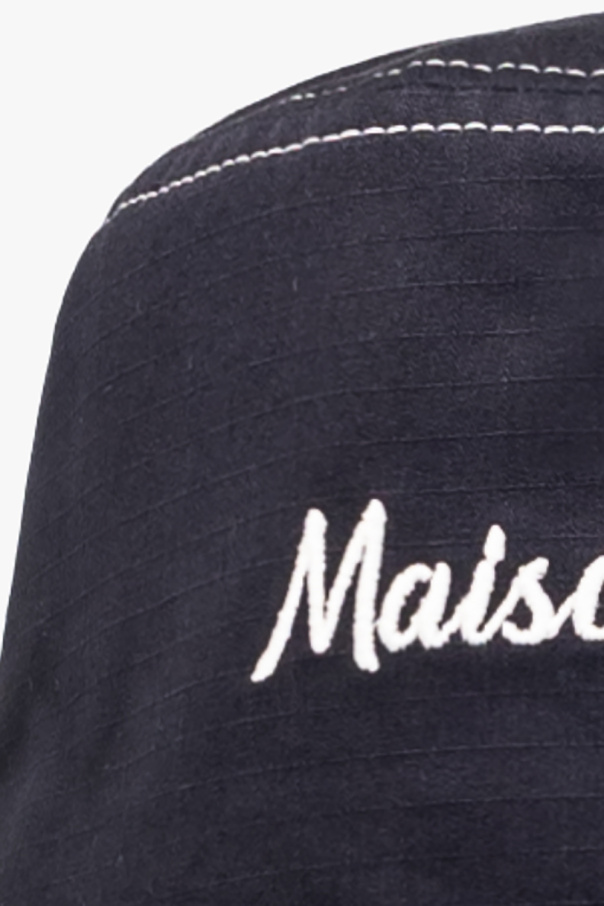 Maison Kitsuné Bucket encendre hat with logo