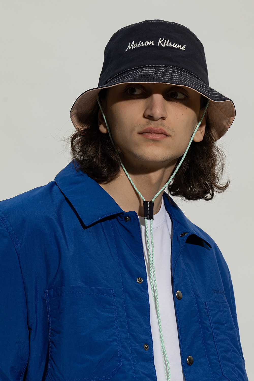 Maison Kitsuné Bucket hat with logo