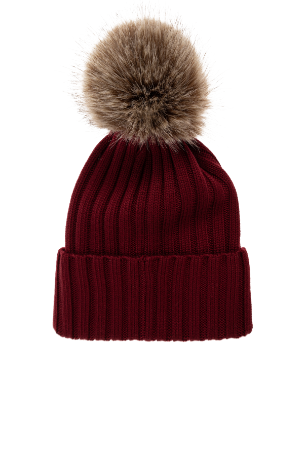 Moncler Wool beanie with pompom