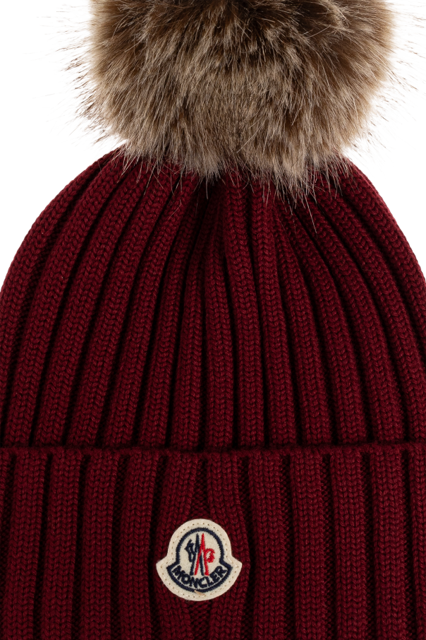 Moncler Wool beanie with pompom
