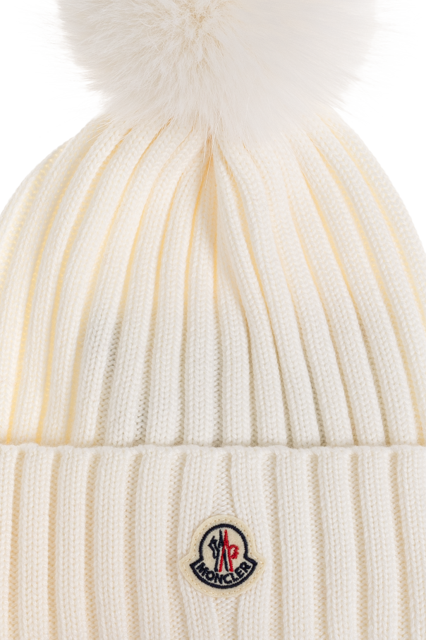 Moncler Gorro de lana con pompón