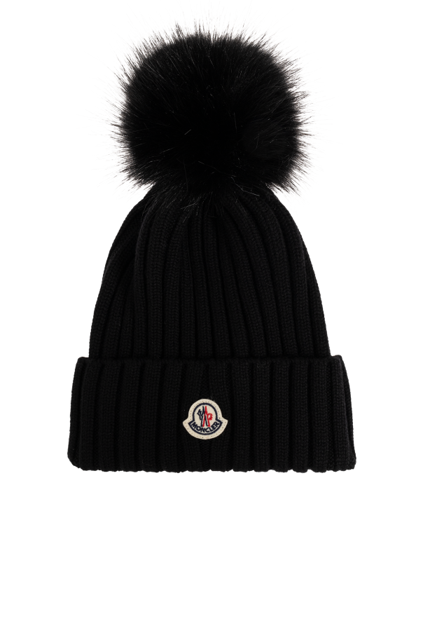 Moncler Wollmütze mit Bommel