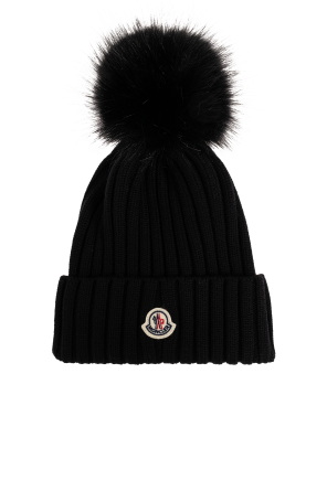 Gorro de lana con pompón od Moncler