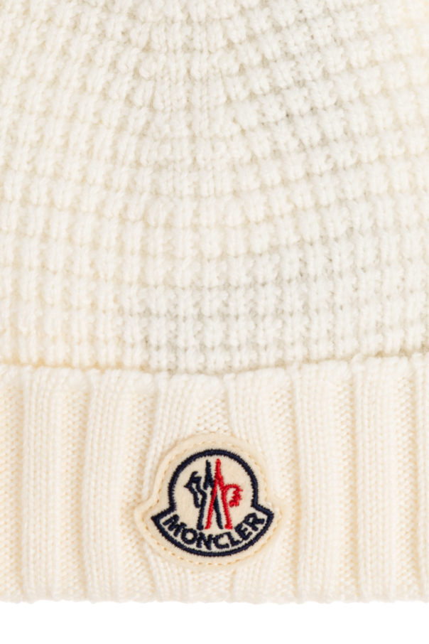 Moncler Enfant Boné com aplicação de logótipo