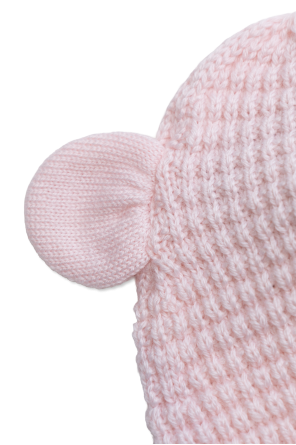 Moncler Enfant Mütze mit Logo-Patch