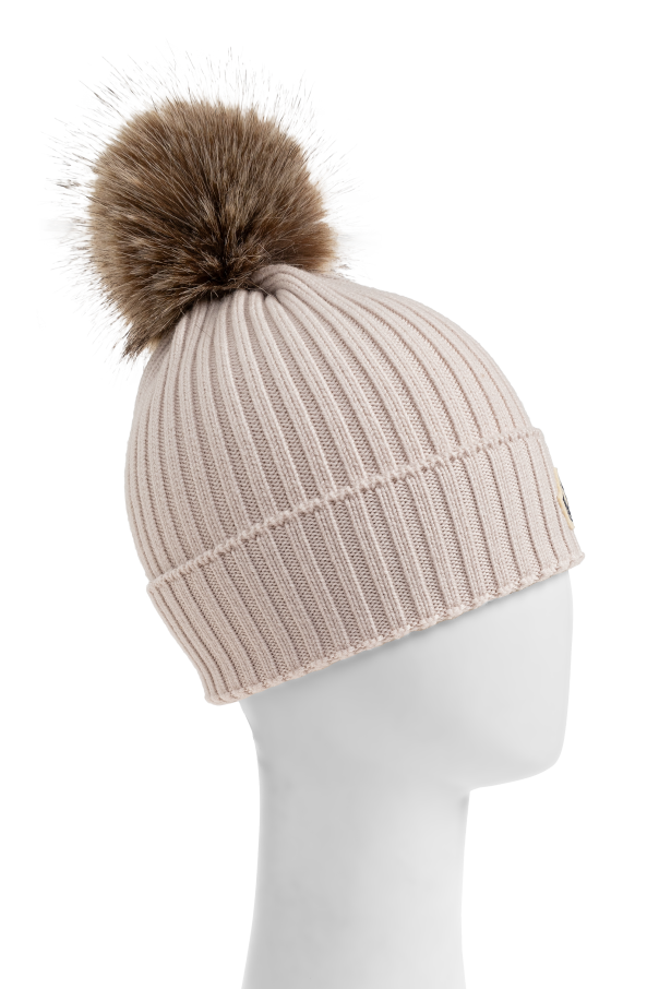 Moncler Enfant Gorro con pompón y logo