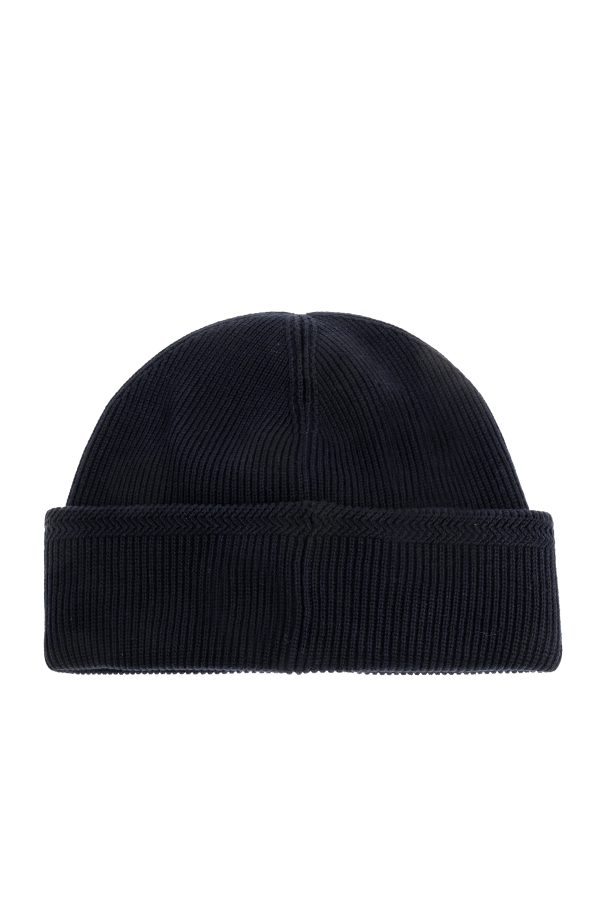 Stone Island Mütze mit Logo-Aufnäher