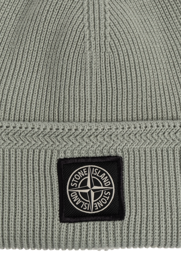 Stone Island Gorro com emblema com logótipo