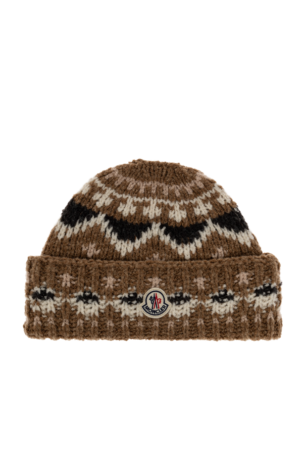 Wool beanie with logo od Moncler
