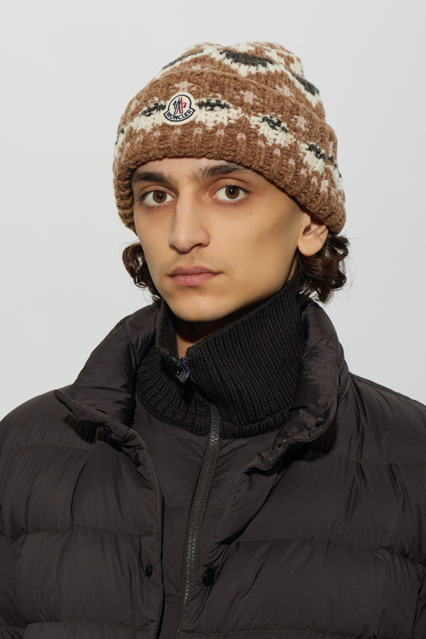 Moncler Wollmütze mit Logo