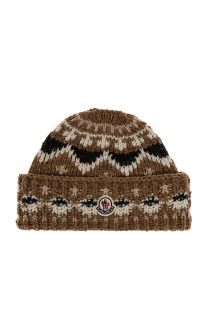 Wool beanie with logo