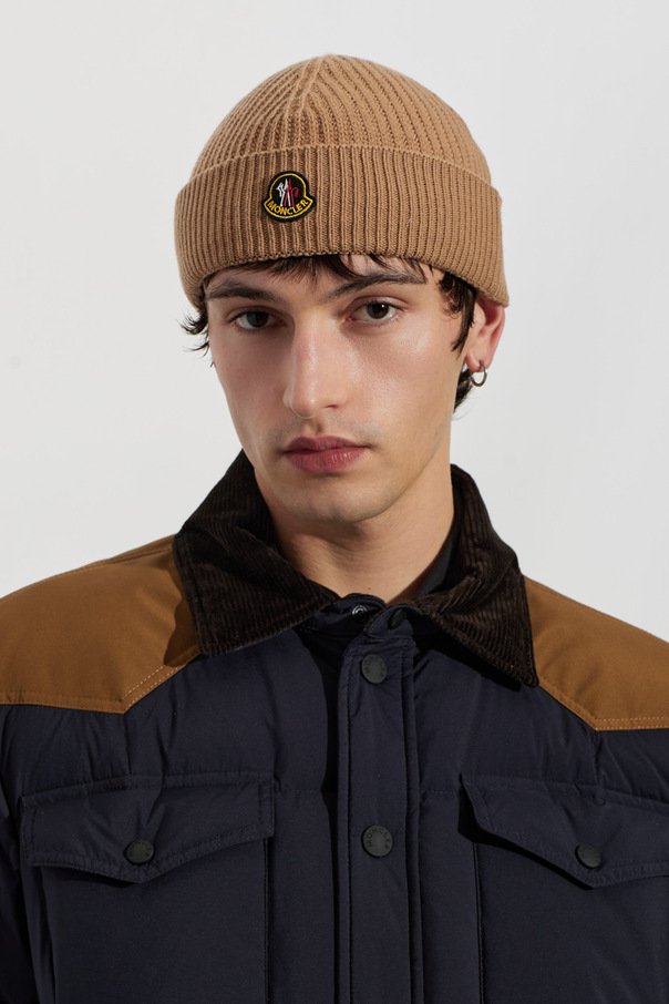 Moncler Czapka z naszywką z logo