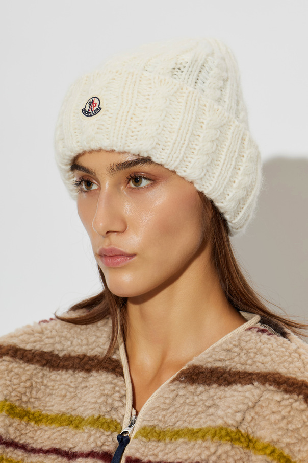 Moncler Cap with logo patch