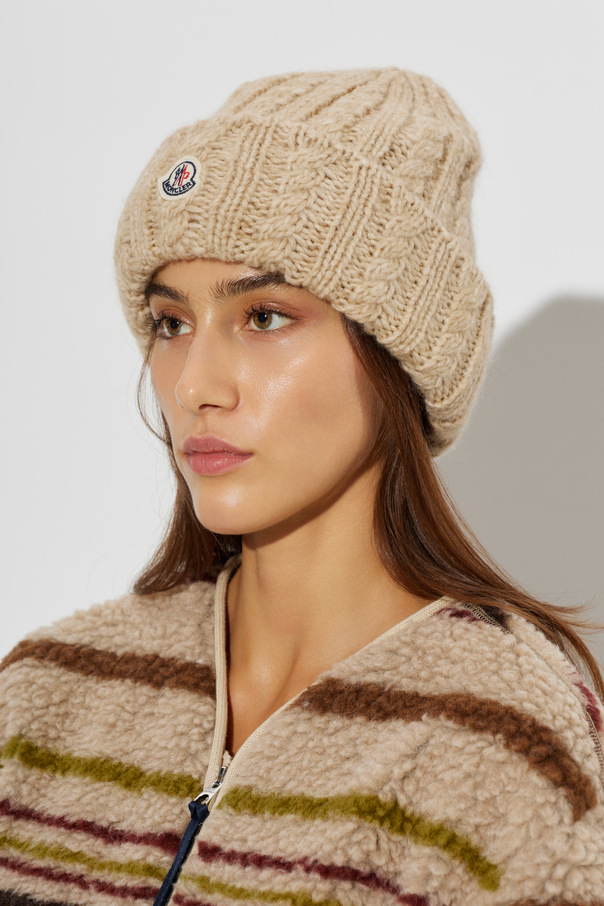 Moncler Cap with logo patch