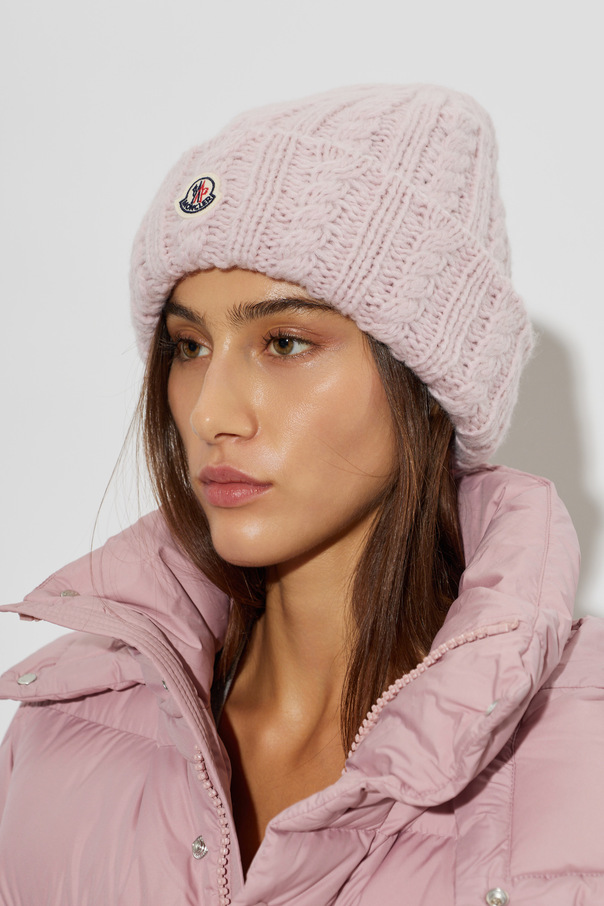 Moncler Cap with logo patch