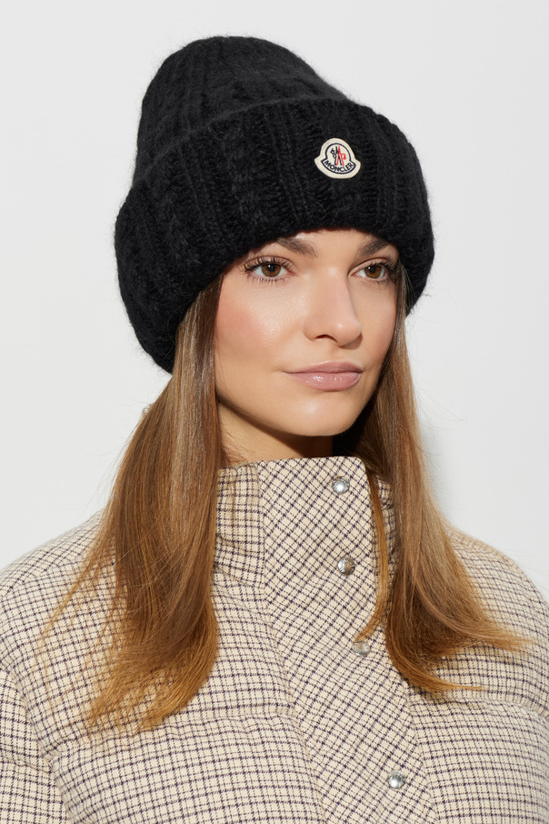 Moncler Cap with logo patch